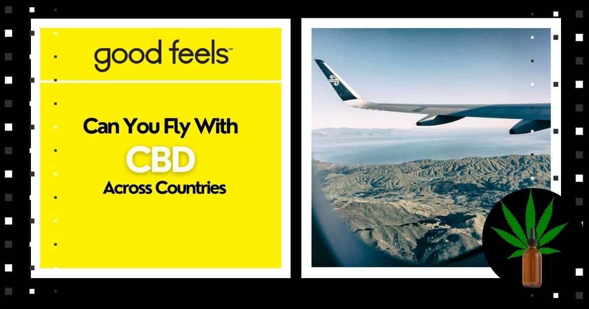 Can you fly with CBD Across Countries? Plane flying over building
