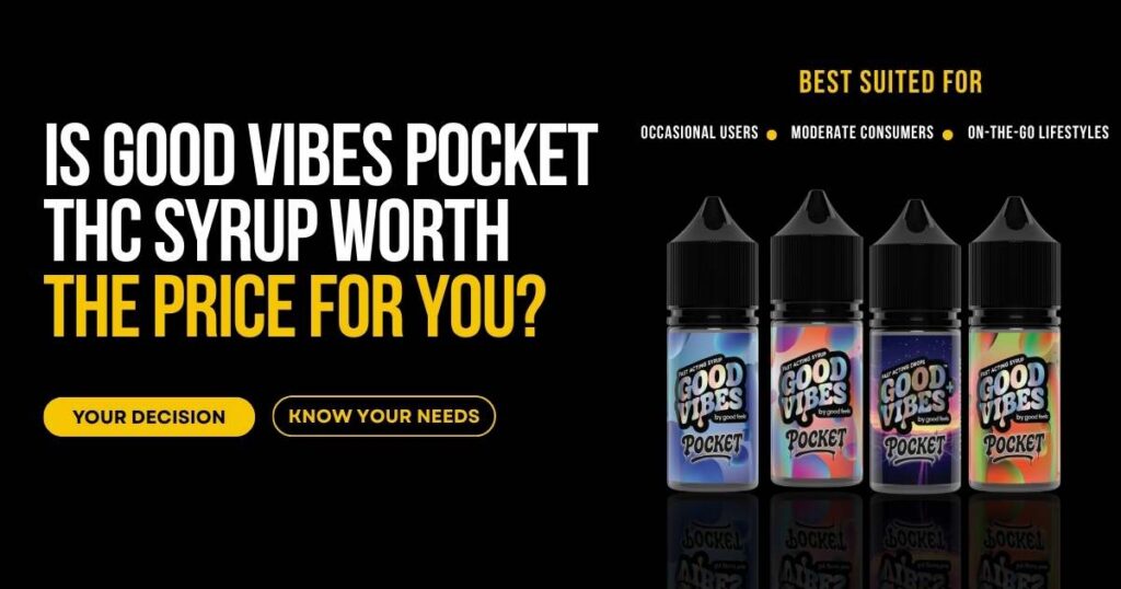 Good Vibes Pocket THC Syrup helping users decide if it fits their needs