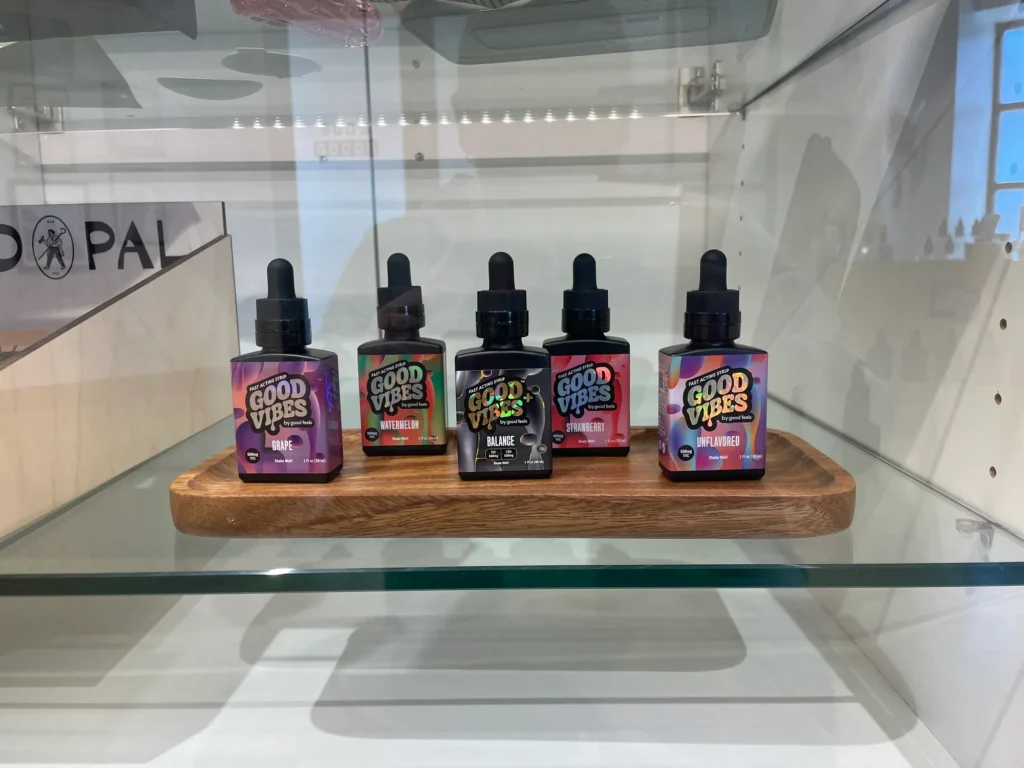Bright bottle and retail display featuring fast-acting syrup and Balance at Bud’s Goods and Provisions – Worcester.