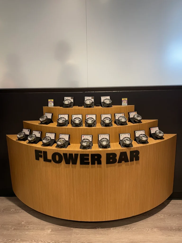 Welcoming retail display featuring products and signage at Aura – Fall River.