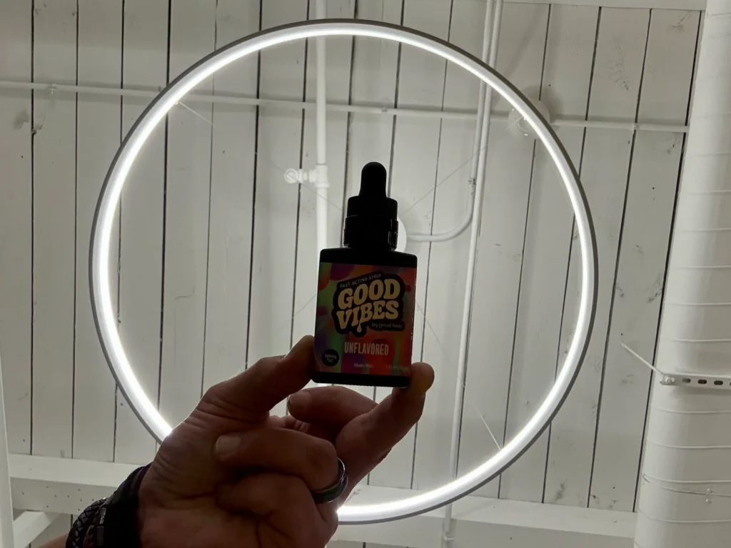 A Good Vibes display captured in the store at Ascend - Newton.
