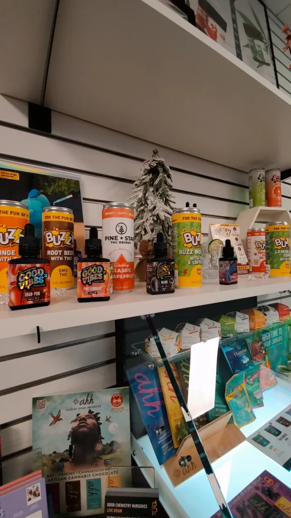 A view into the dispensary interior at Collective Premium Cannabis - Littleton.