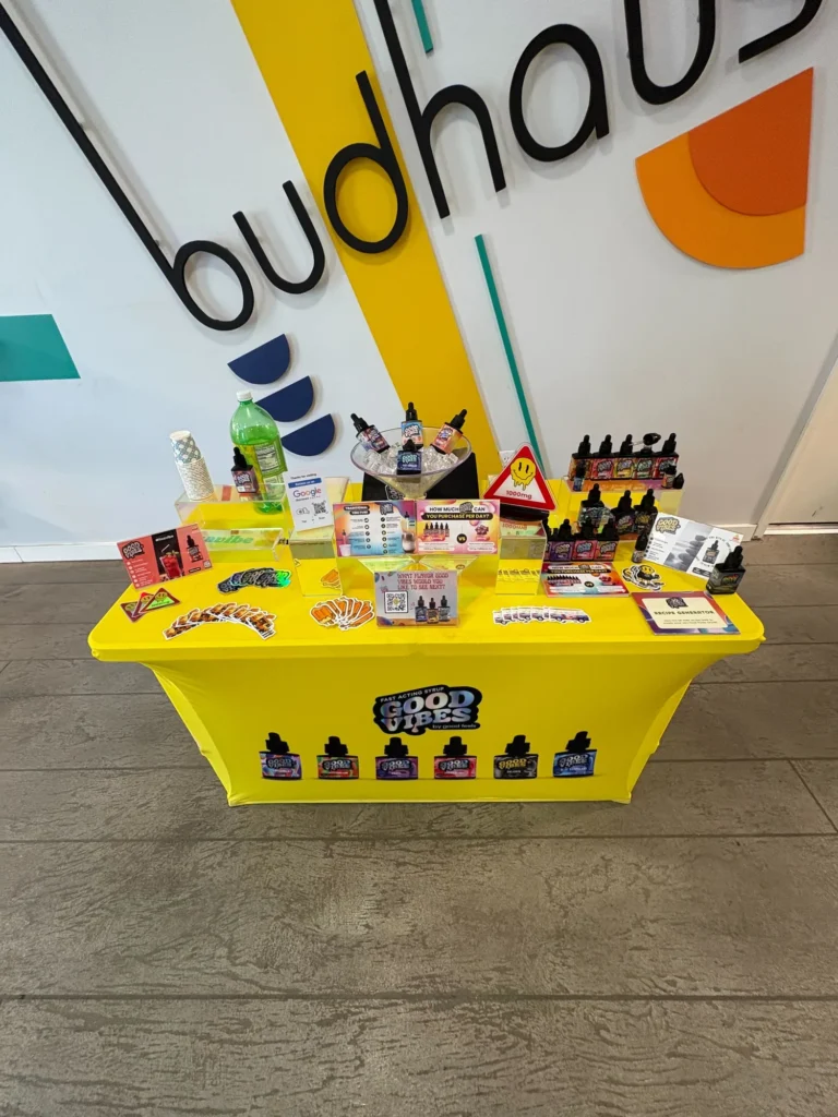 Store-floor display at Budhaus – Pittsfield.