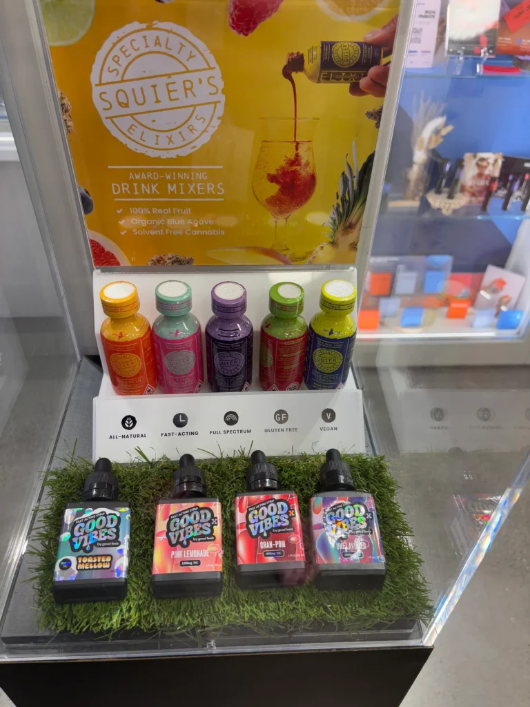 A Good Vibes display set within the shop interior at Ascend - Boston.