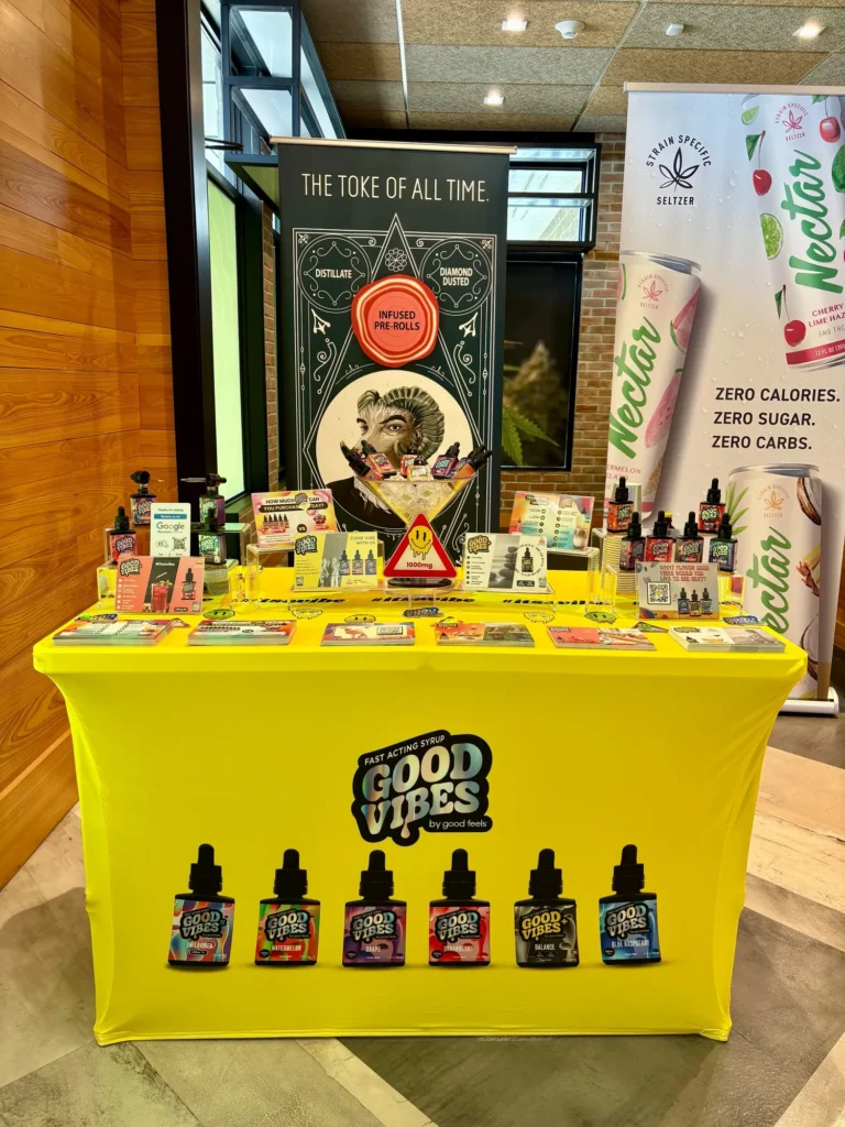 Welcoming branded display featuring fast-acting syrup and Watermelon at Dreamer – Southampton.
