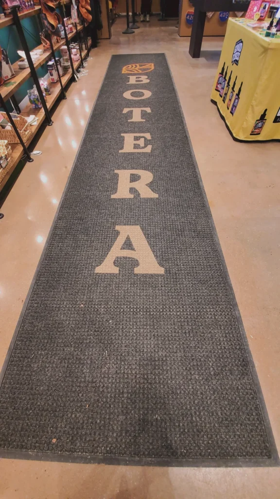 A retail display arranged across the counter at Botera - Franklin - Store interior.