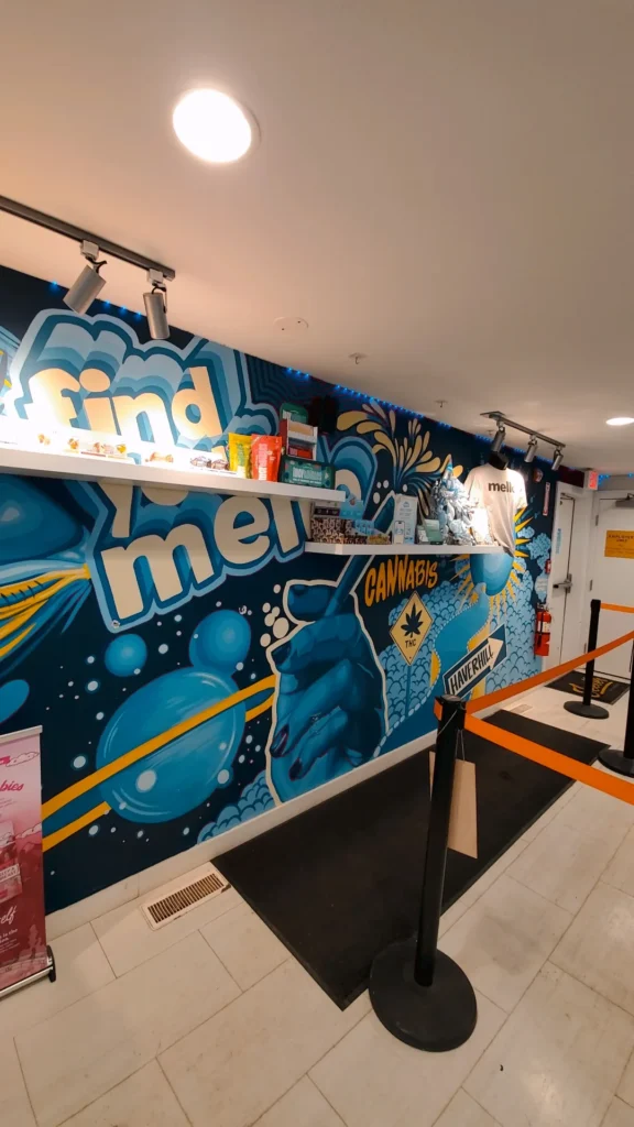 A retail sign anchoring the display at Mello - Haverhill.