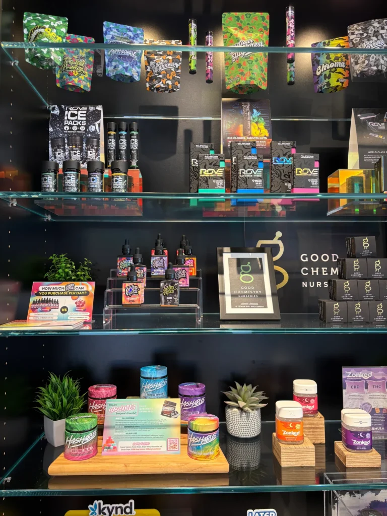 A view into the dispensary interior at Ascend - Newton - Store interior.