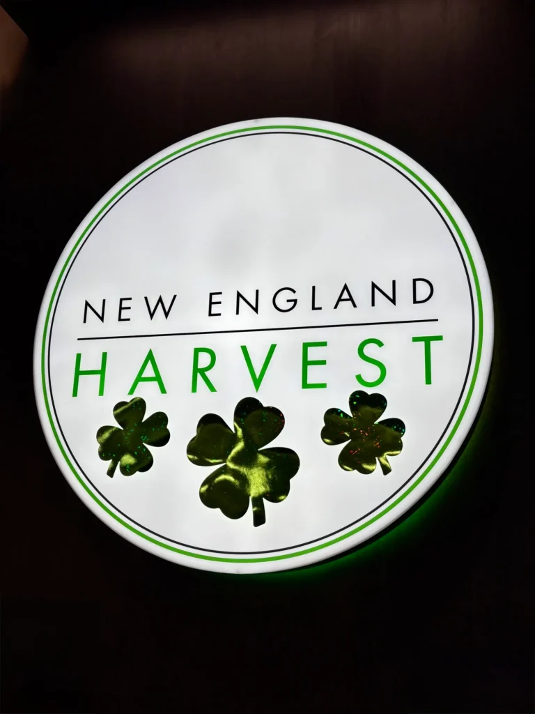 A retail display captured in the store at New England Harvest - Clinton.