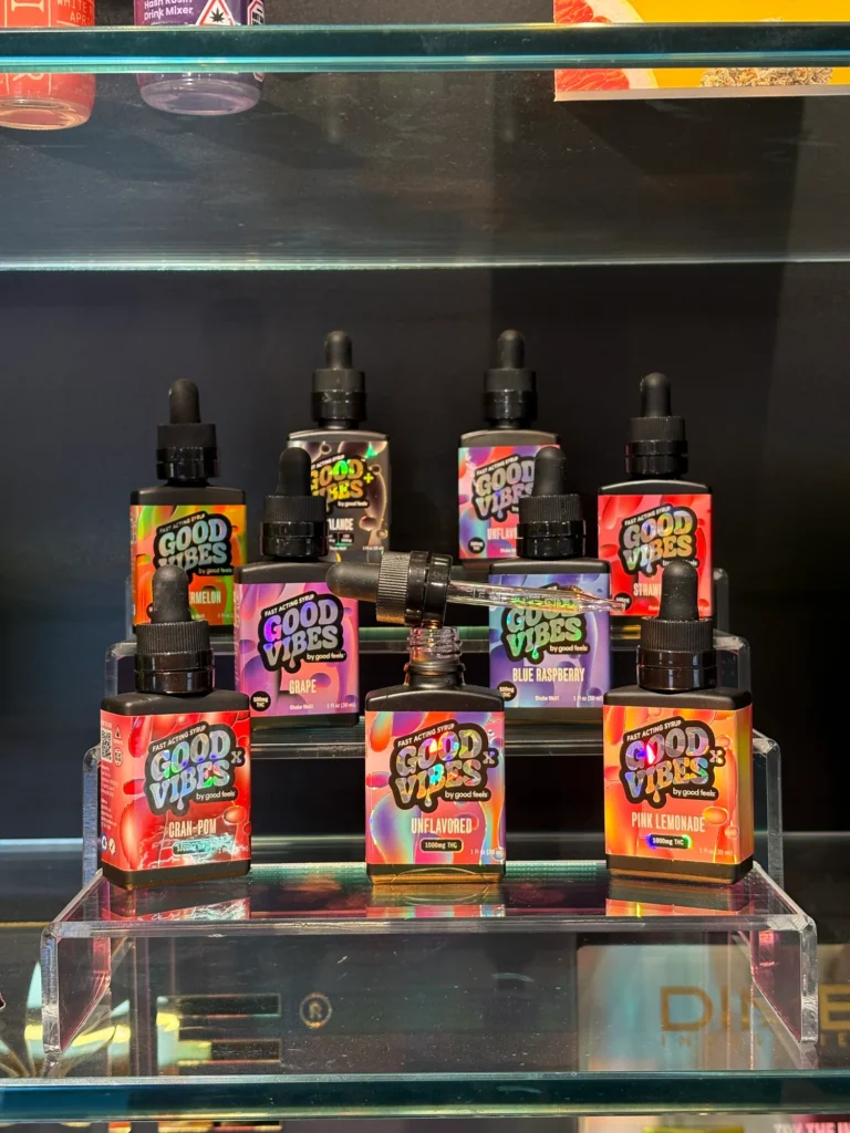 A Good Vibes display captured in the store at Ascend - Newton.