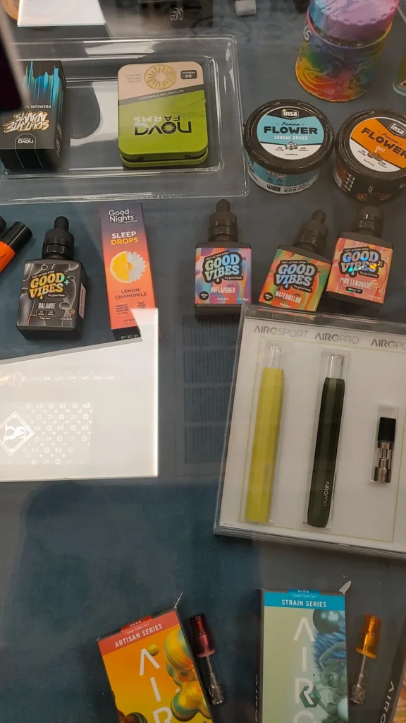 A Good Vibes display captured in the store at 1 Connection - North Dighton.