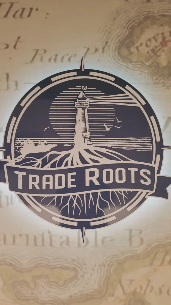 A retail display captured in the store at Trade Roots - Wareham.