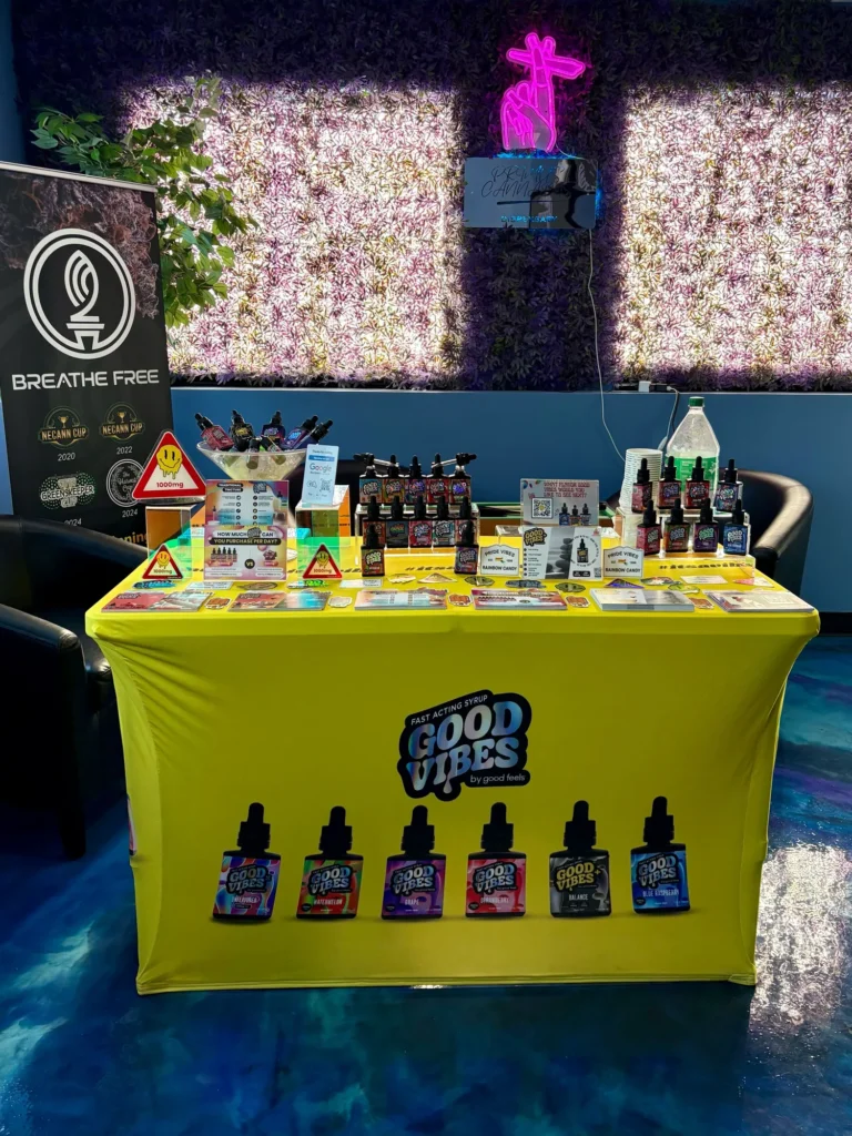 Good Vibes display with Pride Vibes and Rainbow Candy packaging at Primus – Springfield.