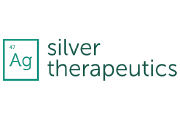 Logo for Silver Therapeutics: teal Ag symbol in a square to the left of the words 'silver therapeutics'