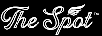 The Spot logo in white cursive text on a black background (reads 'The Spot').