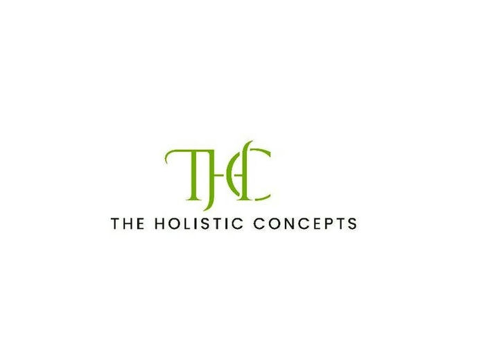 Logo for The Holistic Concepts: green stylized 'THC' initials above the black text 'THE HOLISTIC CONCEPTS'.